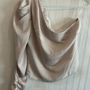 Astr Cream Drape Top